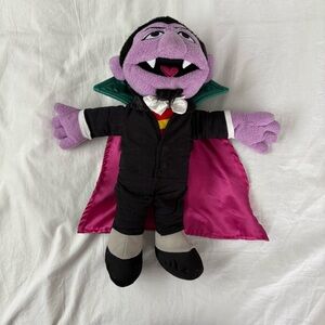 Sesame Street Place Count Von Count Vampire Muppet Doll 18"